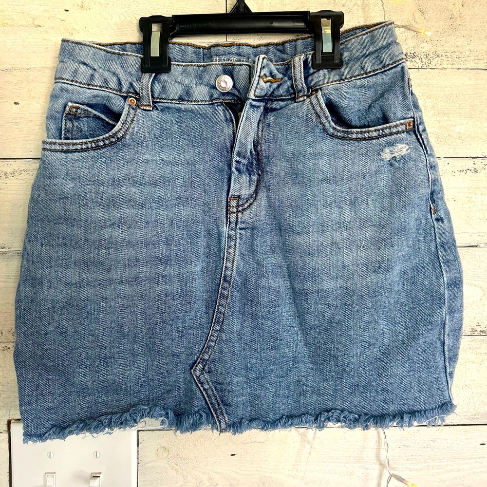 Jean skirt! So cute!